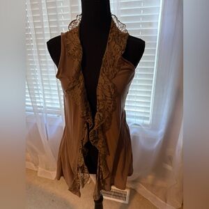 Maurices Brown Lace Top